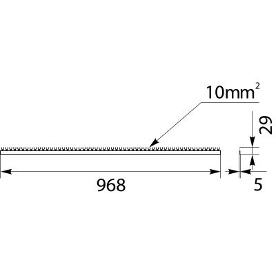 Szyna łączeniowa widełkowa 1P 54M 10mm2 S54 1F-10 45.110 OPATÓWEK (45.110)